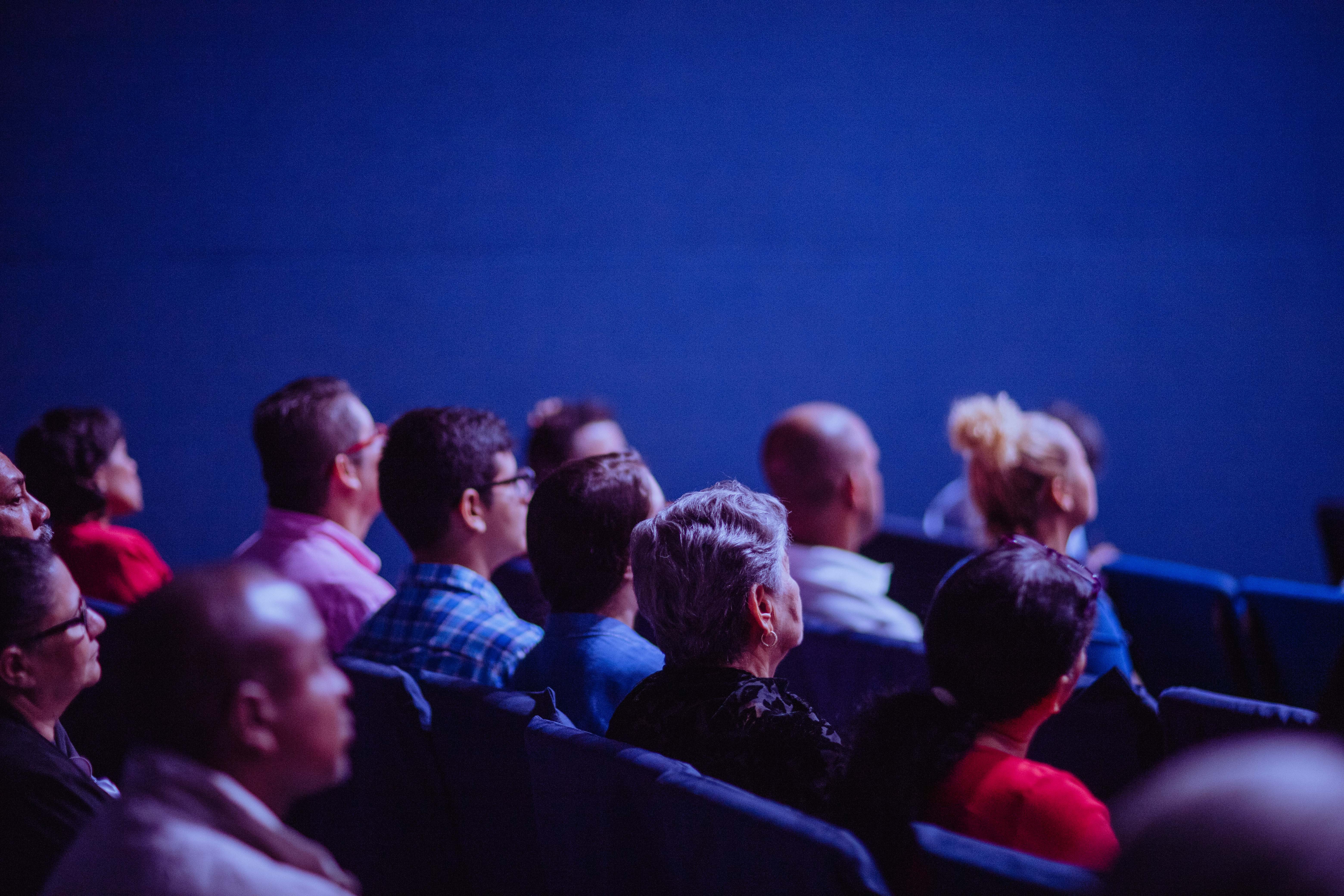 Audience watching presentation