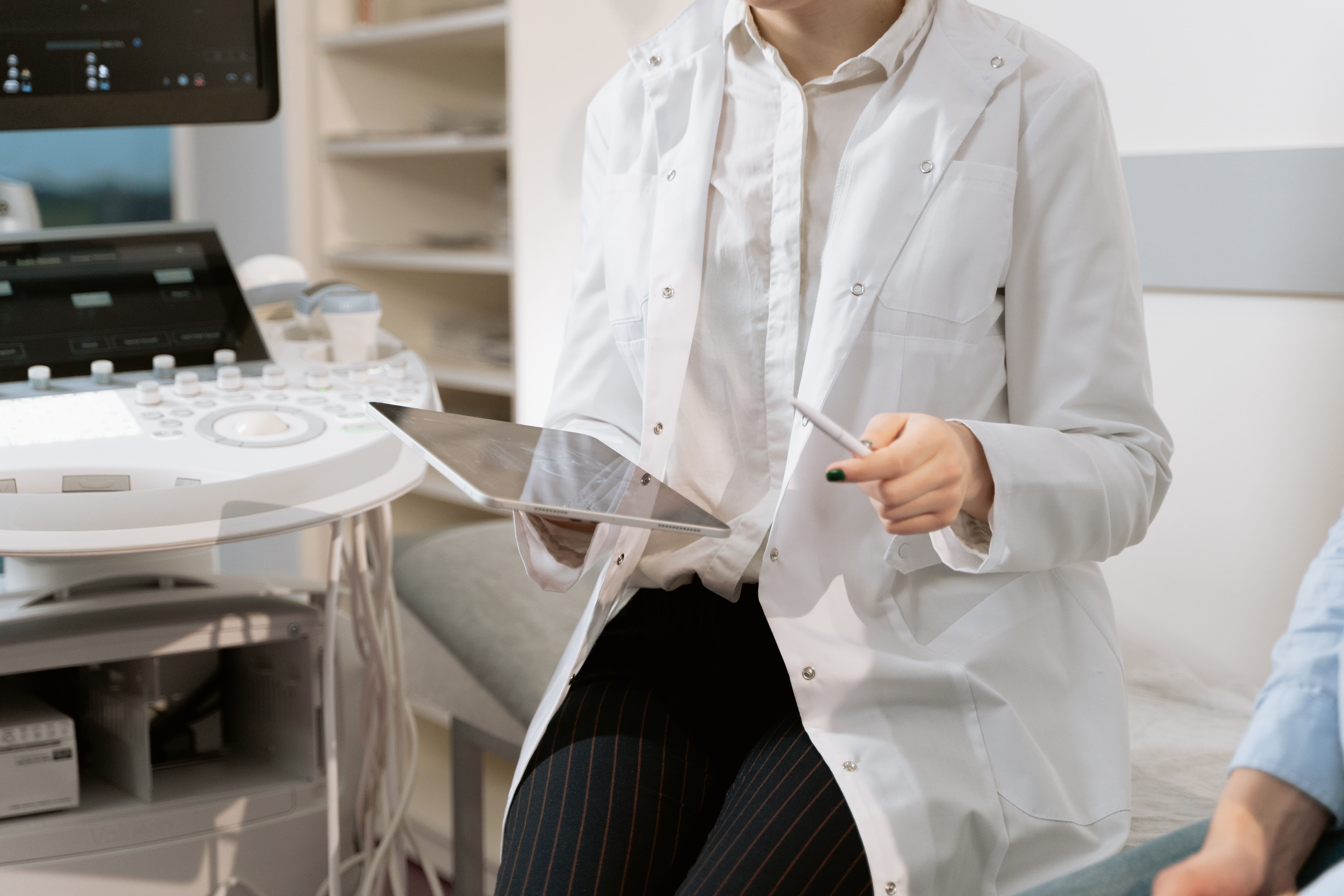 Doctor in white coat